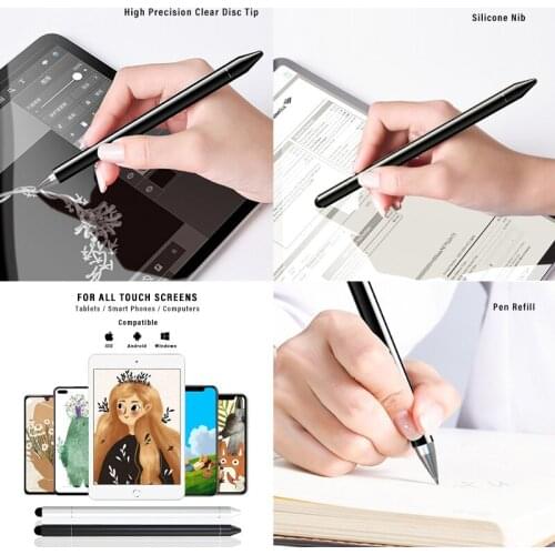 3 in 1 Stylus Pen For Apple iPad Touch Pen For Tablet iOS Android Universal Pencil For Mobile Phone Huawei Samsung Xiaomi