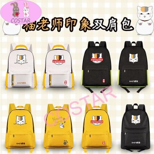 COSTAR Anime Natsumes Book of Friends Theme Backpack Cat Master Printed Bag School Student Unisex