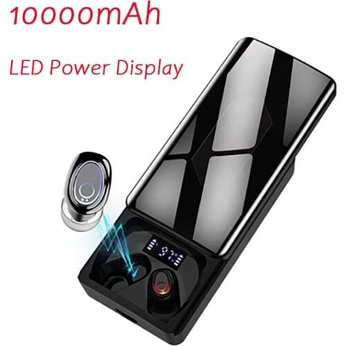 TWS Bluetooth 5.1 Earphones 10000mAh Charging Box Wireless Headphones 9D Stereo Sports Waterproof Earbuds Headsets With Dual Mic