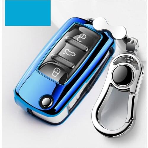 High quality New Soft TPU Remote Car Key Full Cover Case Shell For VW Volkswagen Bora Skoda POLO GOLF Tiguan Passat Jetta Beetle
