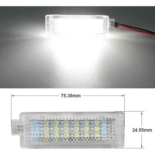 2Pcs Car LED Door Welcome Light 12V White SMD3528 LED Courtesy Lamp Bulb Kit For BMW E90 E91 E92 E93 F10 F11 F12 F18 Accessories