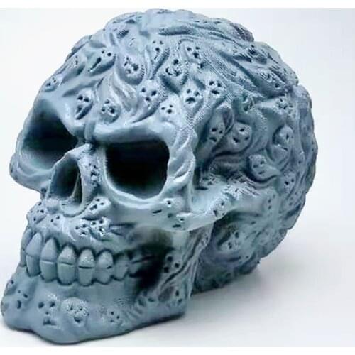 3d ghost skull silicone mold diy making candle soap resin model kitchen making fudge ice chocolate cake tool
