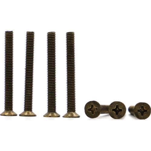 5-50pcs M2 M2.5 M3 M4 M5 M6 GB819 Cross Countersunk Copper Machine Screws Phillips Flat Head Brass Screws