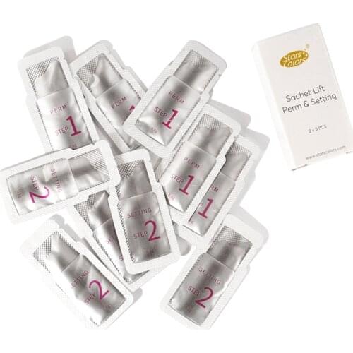 5 Pairs/Box Fast Perm Sachet Lift Lotion Lashes Lifting 5 Minutes Quick Stereotype Hygiene Convenience Use Makeup Beauty