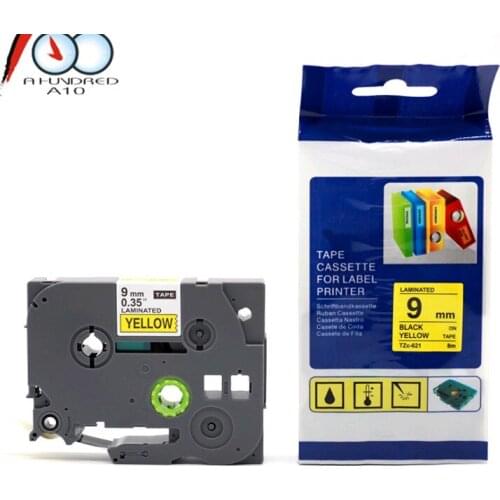 Black On Yellow Label Tape For Brother TZ 231 TZe231 tze-231 tz-231 131 431 531 631 731 221 P-Touch Label laminated Maker