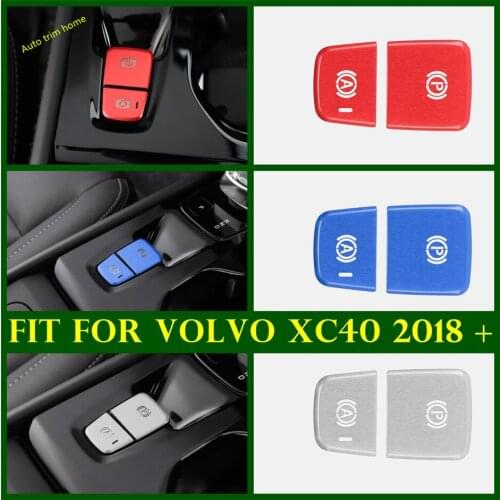 Accessories Auto Electric Hand Brake Handbrake Parking Button Decoration Panel Cover Trim Fit For VOLVO XC40 2018 2019 2020 2021