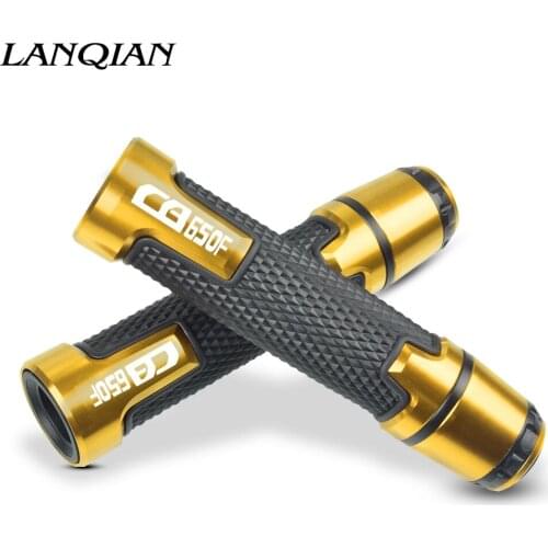 7/8'' Motorcycle Aluminum Plastic Handle Grips With Logo For HONDA CB650F CB 650F 2014 2015 2016 2017 2018