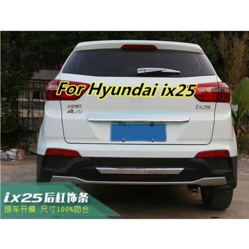 Car accessories ABS Chrome Rear Trunk Lid Trim Cover trim Trunk Lid Cover Trim For Hyundai ix25/Creta 2015 2016 Car styling