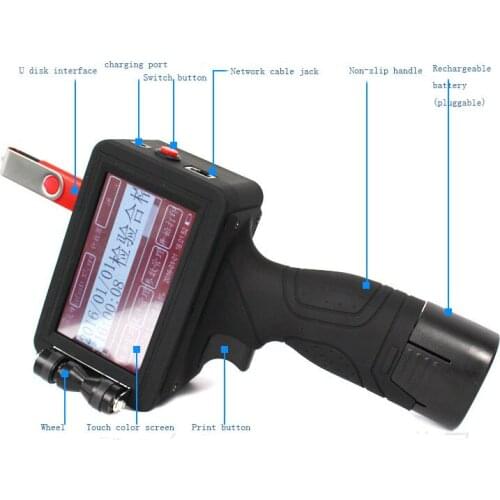 FREE SHIPPING Handheld date printer simple operate inkjet printer price