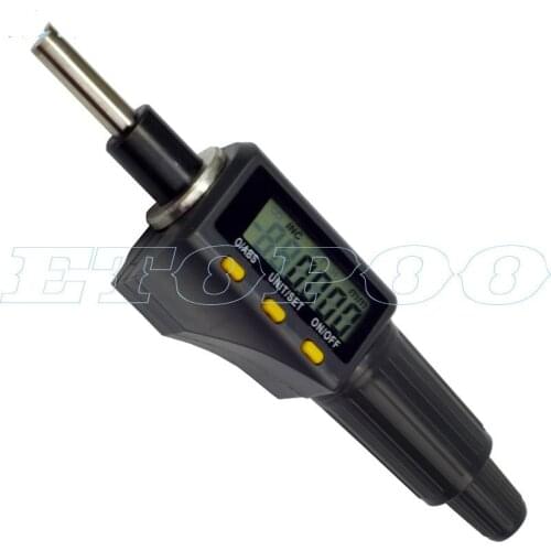 Digital Micrometer Head 25MM 0.001mm Metric Imperial Units Measuring Tools LED With 3 Buttons High Precision