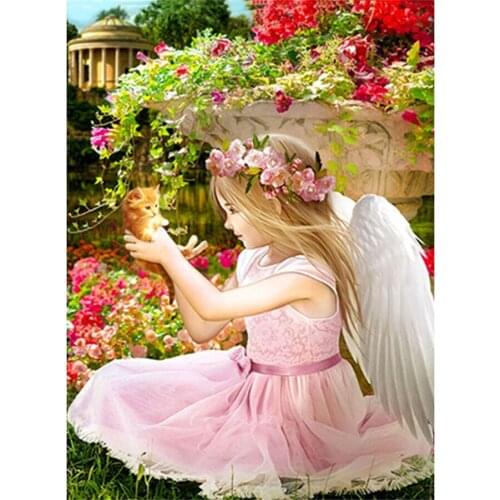 DIY 5D Diamond Painting by Number Full Drill Square Angel Mosaic Home Decoration Accessories Portrait Handicraft Wall Art Crafts