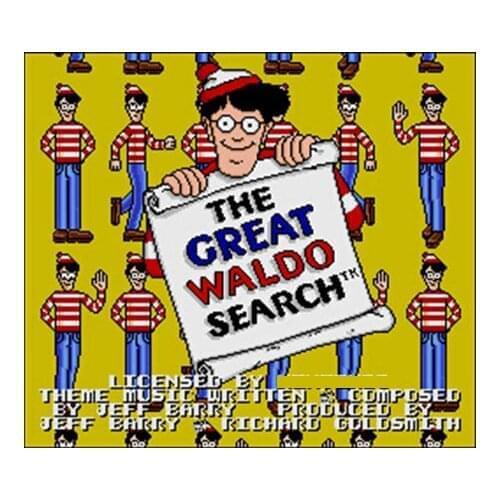Great Waldo Search NTSC Version 16 Bit 46 Pin Big Gray Game Card For USA Game Players