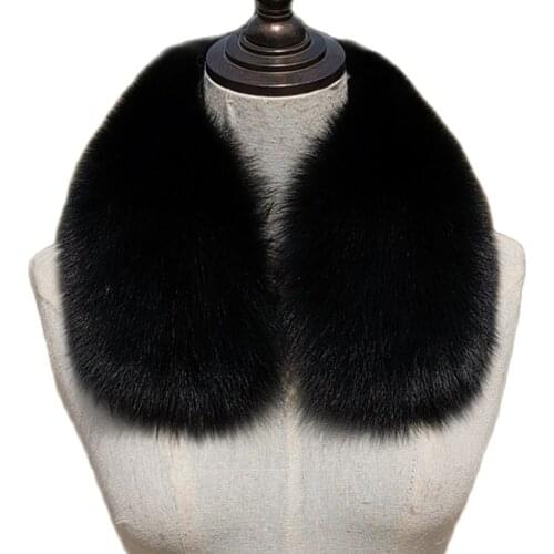 100% leather grass winter real fox fur scarf fashion warm fur mens scarf 2021 natural blue fox scarf neckline fur