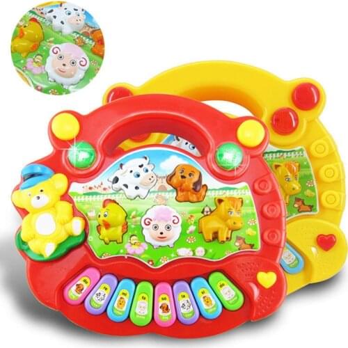 Musical Instrument Toy Baby Kids Animal Farm Piano Developmental Music Educational Toys For Children Gift