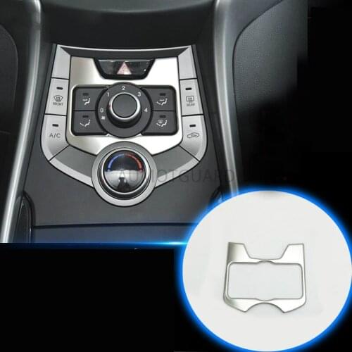 Stainless Steel Automobile Central Control Knob Cover Trim Car Sticker For Hyundai Elantra Avante 2012 2013 2014 2015