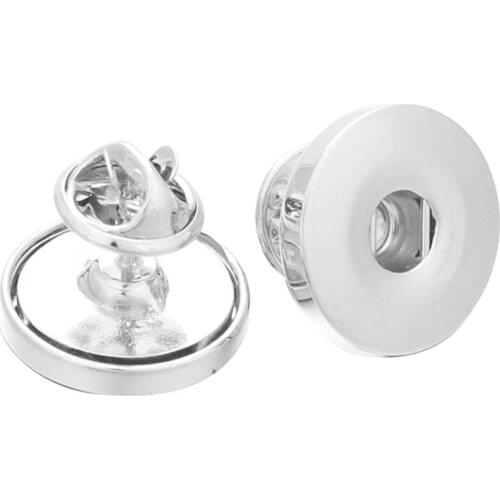 New Snap Buttons Brooches Jewelry Snap Stickpin Fit DIY 18mm Snap Button Jewelry For Women Weddings Brooches Pins Gift