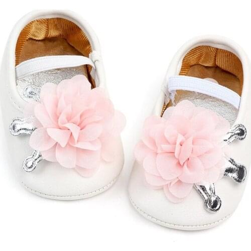 Baby Girls Shoes Fashion Flower Soft Sole Infant Shoes For Newborn Girls Baby Princess Shoes Firstwalkers F183