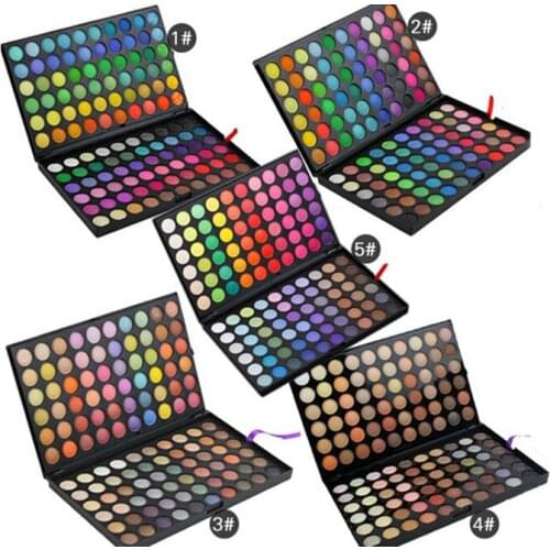 Wholesale 10sets New Excellent Multi-function Matte 120 Colors Cosmetics Eyeshadow Palette Mixed Colour Eye Shadow Makeup Beauty