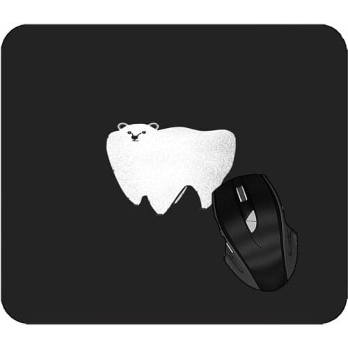 Gaming Mouse Pad Black & White Teeth Humor Professional Mousepad