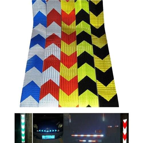 5CMx1M/10CMx1M Self-adhesive PVC Warning Safety Tape Road Traffic Construction Site Night Reflective Arrow Sign