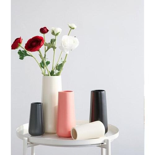 Modern Ceramic Vase Home Table Decor Hydroponic Plant Vase Desktop Dry Floral Storage Bottle Flower Container Jar