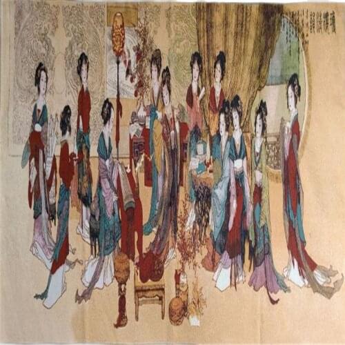 Thangka (Qionglou Jingyun) living room study decoration embroidery