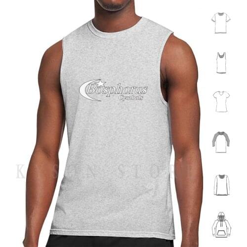 Bosphorus Tank Tops Vest Sleeveless Bosphorus Cymbal Percussion Ride Krash Drums Drum Drummer Music Cool Guitar Musical