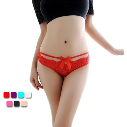 UNLIMON Women Panties Sexy Lace Briefs Low-Waist Underpants Bandage Thong One Piece Free Shipping Briefs