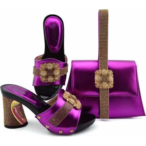 9CM italian shoes with matching bags gold shoes and bags to match african shoes and bags matching set pumps women shoes GFN1901