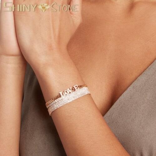 2021 Luxury Multi Rows Tennis Chain Full Iced Out Bling 5A Cubic Zirconia CZ Bracelet Bangle For Women Jewelry Wholesale