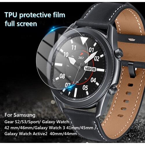1/3PCS Screen Protector For Samsung Galaxy watch active 2 44mm 40mm Gear S2 S3 Ultra-thin Full Protective film watch Accessories