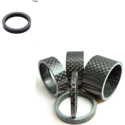 1/8" Matt UD Carbon Bicycle Spacer Set 3K Glossy Carbon Spacers Headset Spacer 3MM 5MM 10MM 15MM 20MM MTB Road Bike Spacers Kit