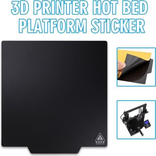 1pc 3D Printer Parts Magnetic Print Bed Tape 235 * 235mm Heatbed Sticker For Ender 3/3 Pro/5 3D Printers