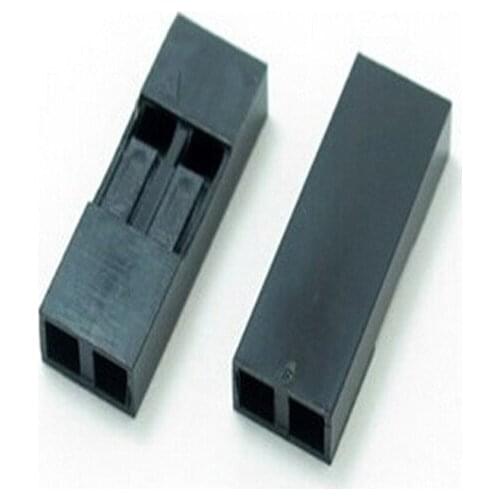 1000PCS/Lot 2Pin Dupont Plastic Shell /plug Dupont jumper Female Wire Cable Housing connector 2.54mm 2P