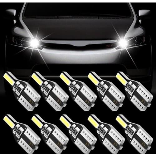 10x W5W T10 Led Car Interior Lights For Peugeot 407 206 307 207 308 3008 2008 406 208 508 301 408 306 106 607 5008 205 Auto Led