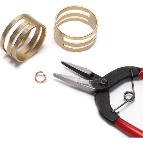 2pcs/lot Copper Open split jump rings Closing Finger Jewelry Tools For DIY Making Craft Circle Bead Pliers Opening Helper Tools