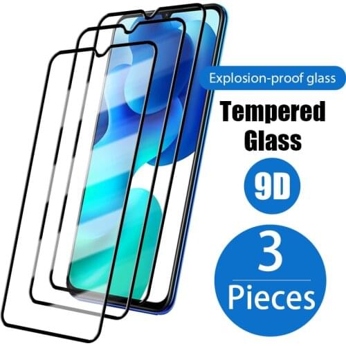 3PCS Full Cover Screen Protector for Poco X3 Pro Pocophone X3 NFC Protective Glass Tempered Glass on for Poco F3 M3 Pro M2 X2 C3