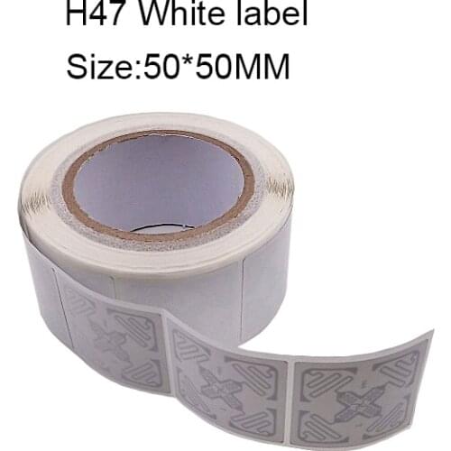 50pcs ISO18000-6C UHF RFID Passive h47 label Square Adhesive Sticker Tag with M4 chip size 50*50mm