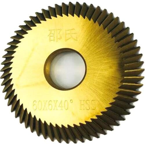 60*6*40° HSS Milling Cutter for Key Cutting Machine Key Duplication Machine Saw Blade,Locksmith Tools