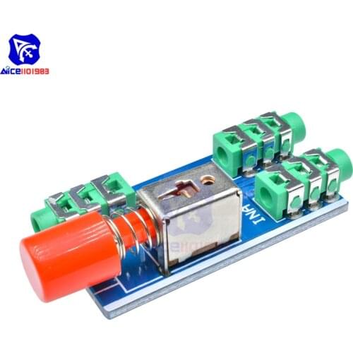 Diymore Audio Switching Module 3.5mm Audio Output to A / B Group Input Switch Select Output Module