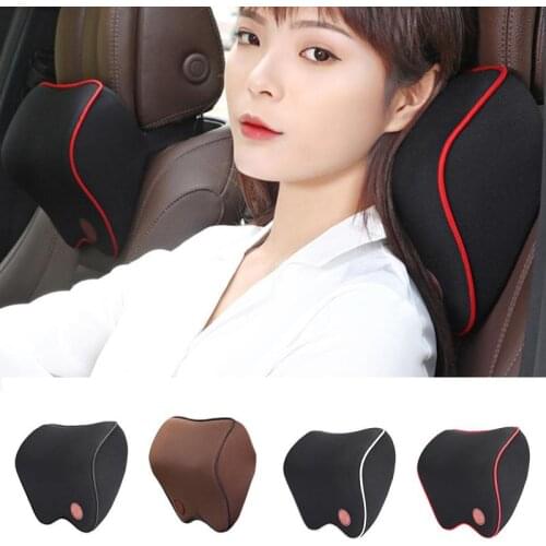 Car Seat Head Neck Rest Massage Auto Pillow Space Memory Neck Headrest Car Cover Vehicular Pillow Seat Headrest Accessories