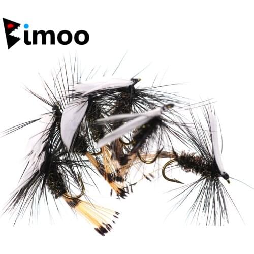 Bimoo 6PCS #10 Coachman Fly Trout Fishing Fly Lure Bait Insect Bait Flies