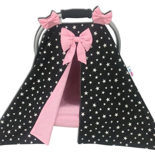 Jaju Baby Black Star Stroller Cover and Inner Sheet