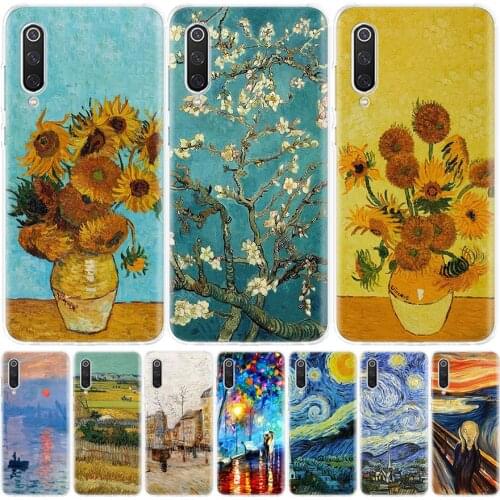 Van gogh Oil Painting Phone Case For Xiaomi Mi Note 10 11 9 8 10T 9T CC9 A1 A2 A3 Poco F1 X3 F2 Pro Lite 5X 6X Cover Coque