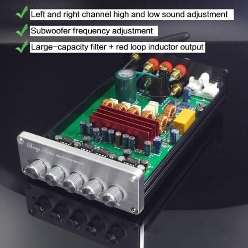 KYYSLB DC12-25V 50W*2 + 100W Subwoofer Bluetooth 5.0 Power Amplifier Board TPA3116D2 2.1 Digital Power Amplifier Board