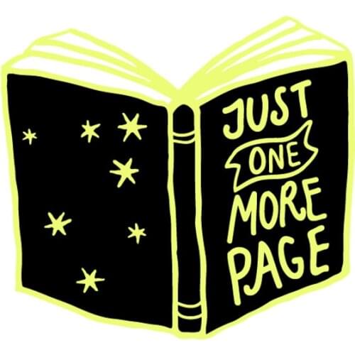 Just One More Page Lapel Pins Made by Iron With Well Plating and Paint 1pcs Butterfly Button on the backing