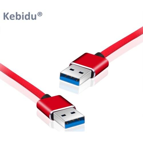 Kebidu USB to USB Cable Type A Male to Male USB 2.0 Extension Cable 1m for Hard Disk Webcom