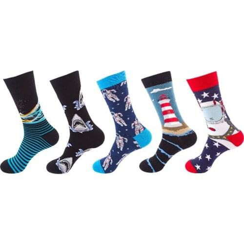 Summer Fashion Animal Cotton colorful Harajuku Female Socks All-match Socks Medium Tube Stockings Cotton Socks Men Women Sock