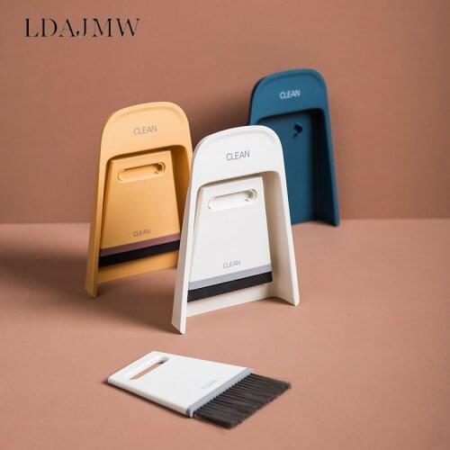 Mini Broom Dustpan Set Desktop Cleaning Brush Wiper Soft Hair Magic Brush To Scrape Household Items