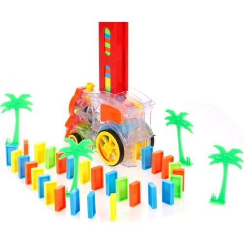 Blocks Set Train Model Train Toy with Lights Sounds Stacking Toys Set Creative Gifts for boys Girls Kids